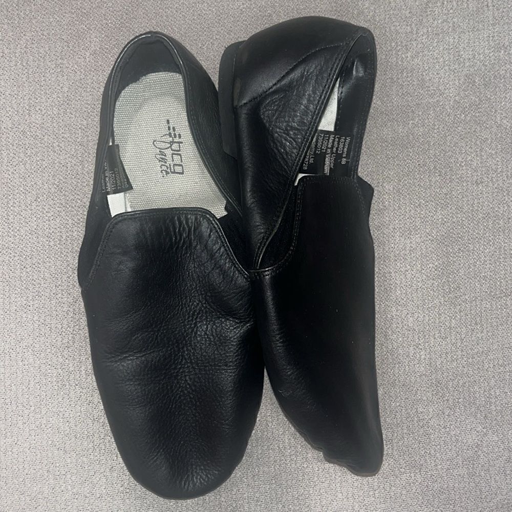 Bcg dance black leather shoes